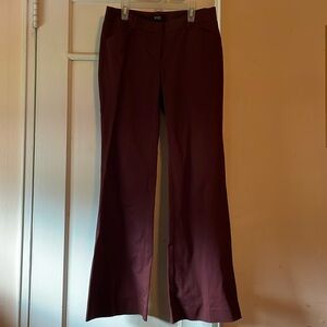Body By Victoria Dress Pants Womens 4 Regular The Christie Fit Burgundy